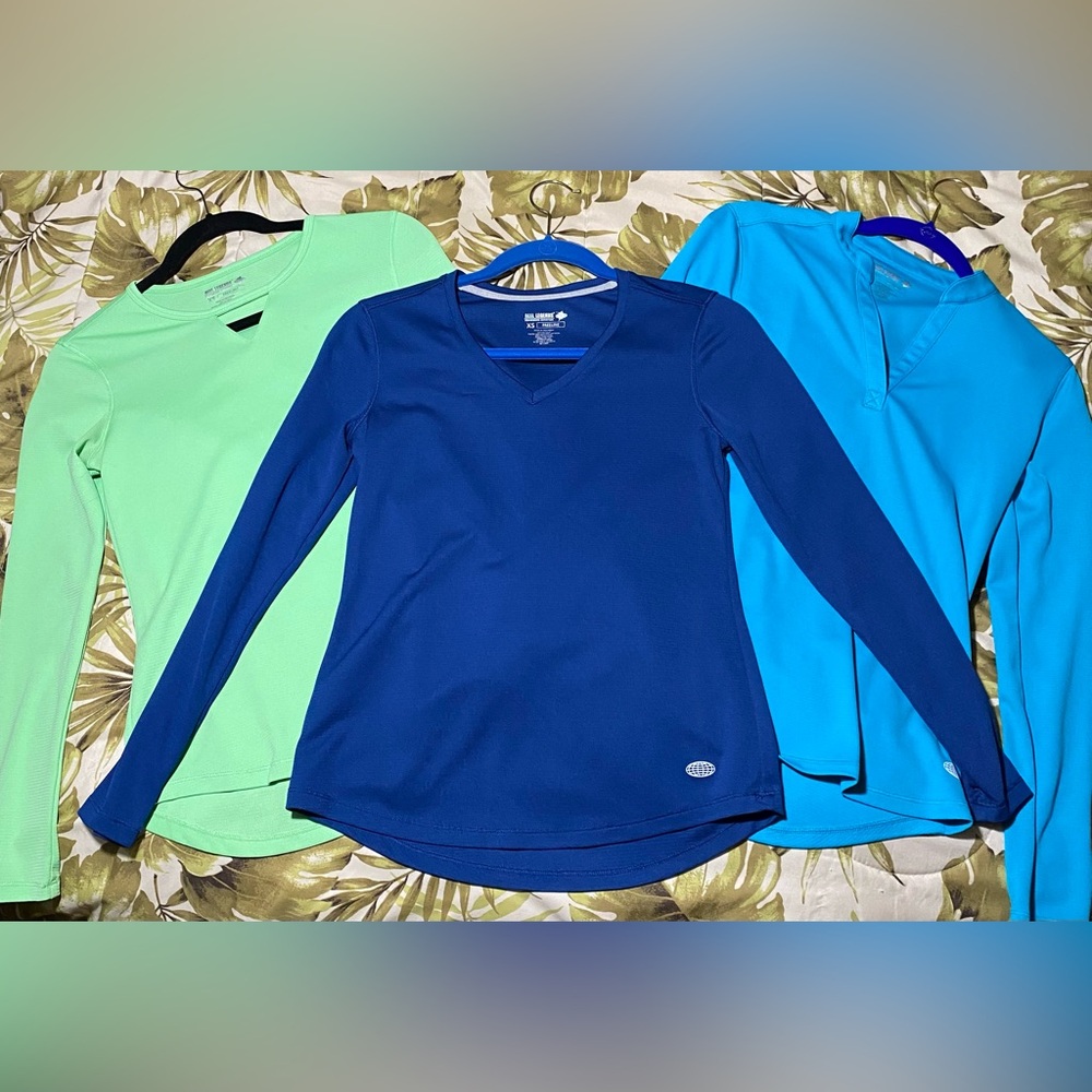 Reel Legends Freeline long sleeve tops XS set of three